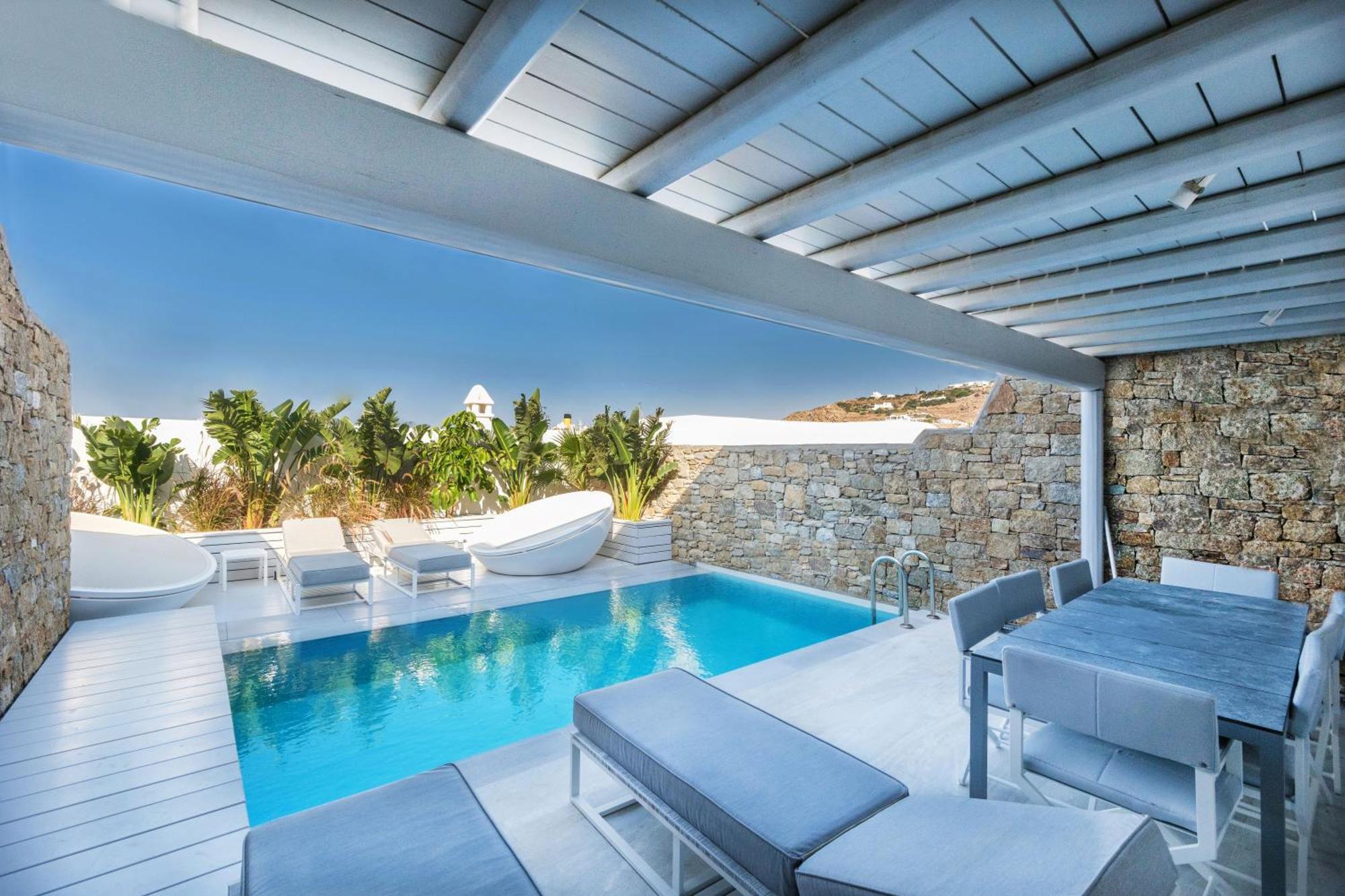 Mykonos Riviera Hotel & Spa, A Member Of Small Luxury Hotels Of The World Tourlos Eksteriør billede